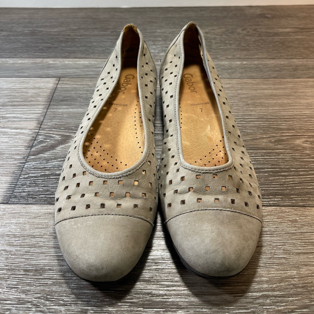 Gabor beige flats woman’s 9 (f138)